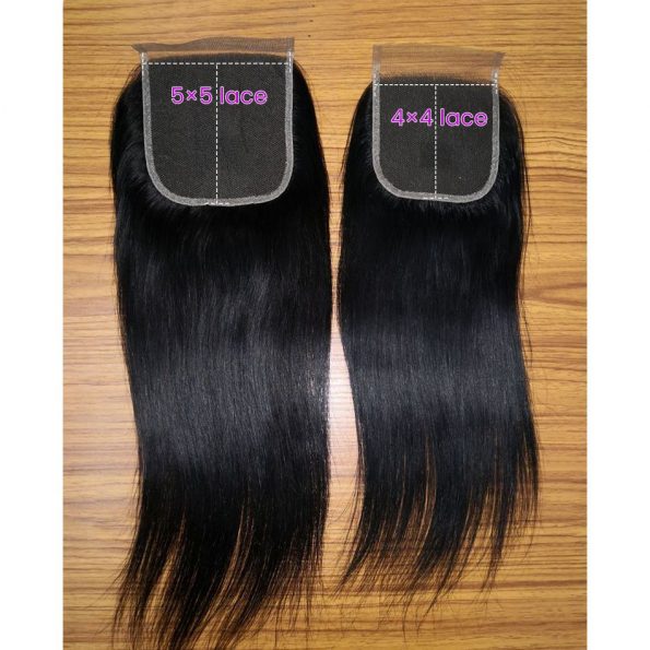 Straight Hair 5×5 Lace Closure