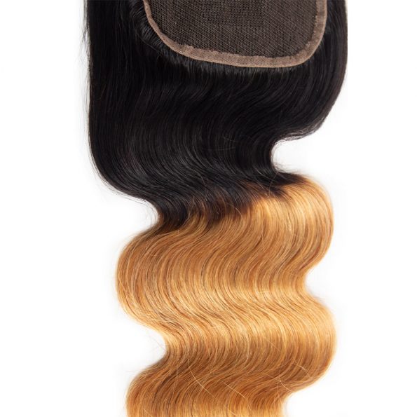 1B/27 Body Wave 3 Bundles With Closure