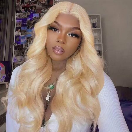 613 blonde glueless lace closure wig