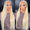 613 blonde glueless lace closure wig
