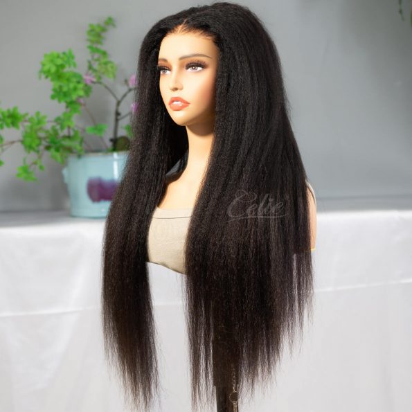 6×5 upgrade kinky straight glueless wig (4)