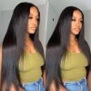 straight hair v part wig