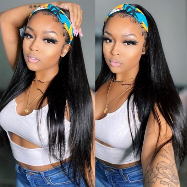 Straight Hair Headband Wig (1)