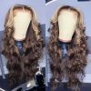 balayage highlight glueless wig