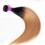 honey blonde ombre color straight hair