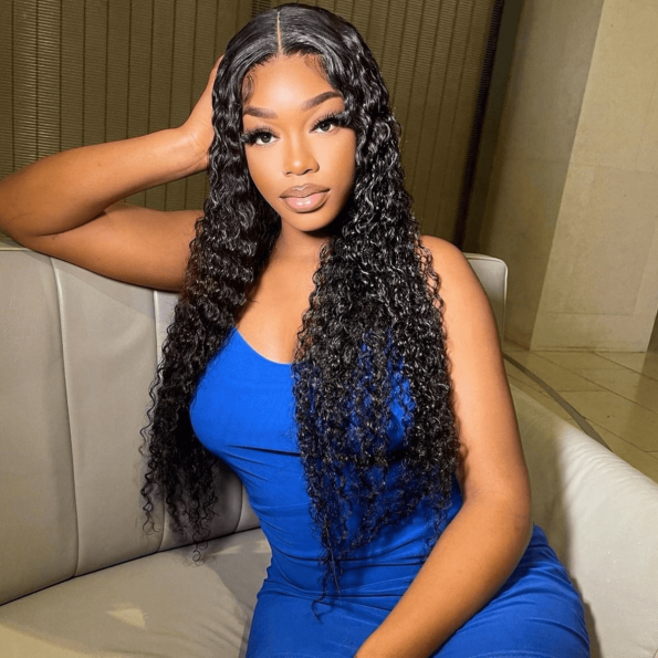 curly glueless lace closure wig (3)
