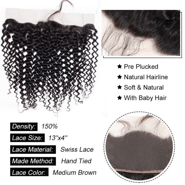 Curly Hair 13×4 Lace Frontal