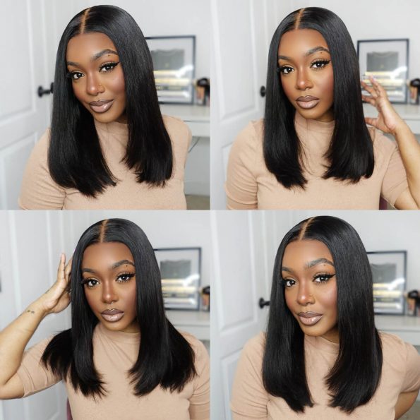 double drawn straight glueless wig (2)