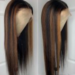 straight highlight wig