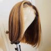 honey blonde bob wig