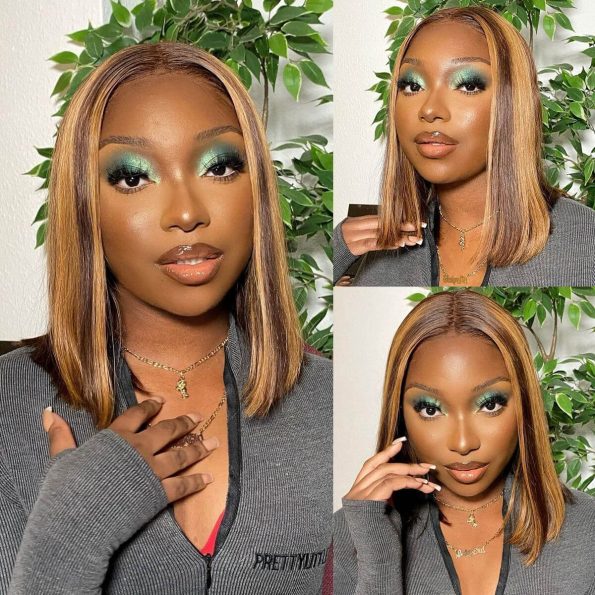 honey blonde bob wig (1)
