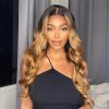 ombre honey blonde body wave bundles
