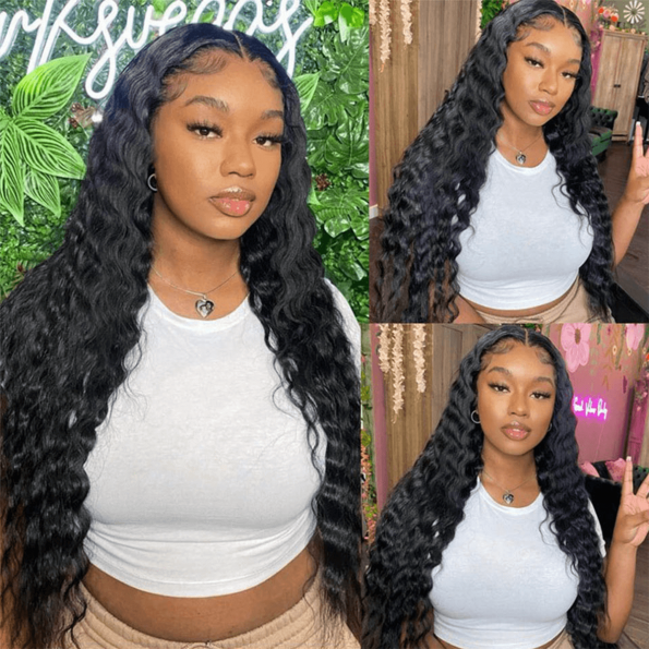 pre-cut lace glueless loose deep wave wig (1)