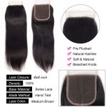 Straight Hair 3 Bundles With Closure