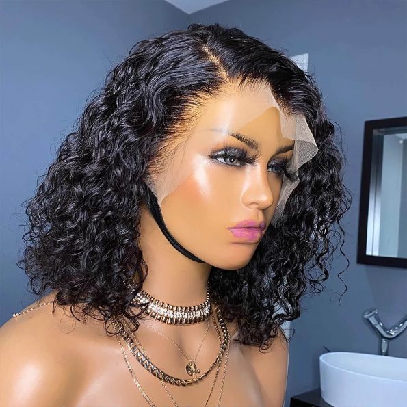 water wave wig side part