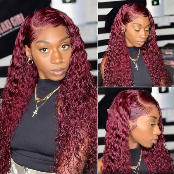 99j curly lace front wigs