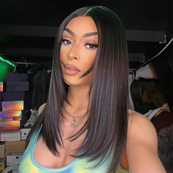 Straight wig with layer (1)