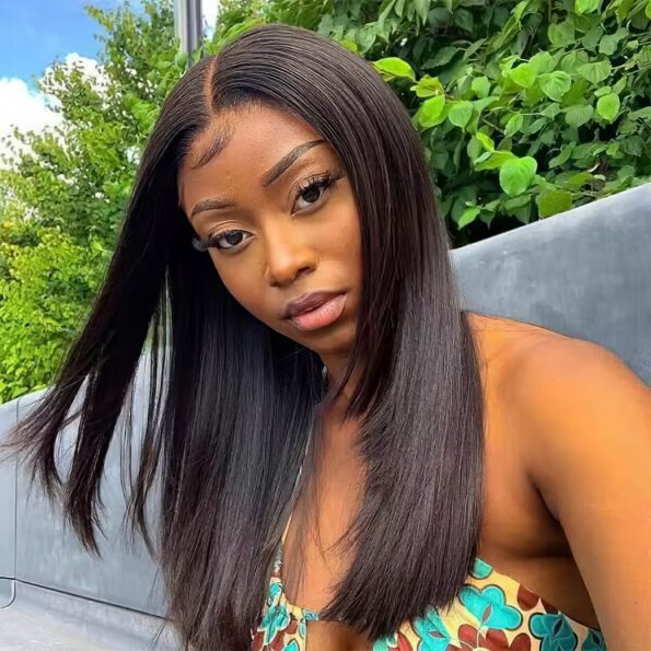 Straight wig with layer (2)