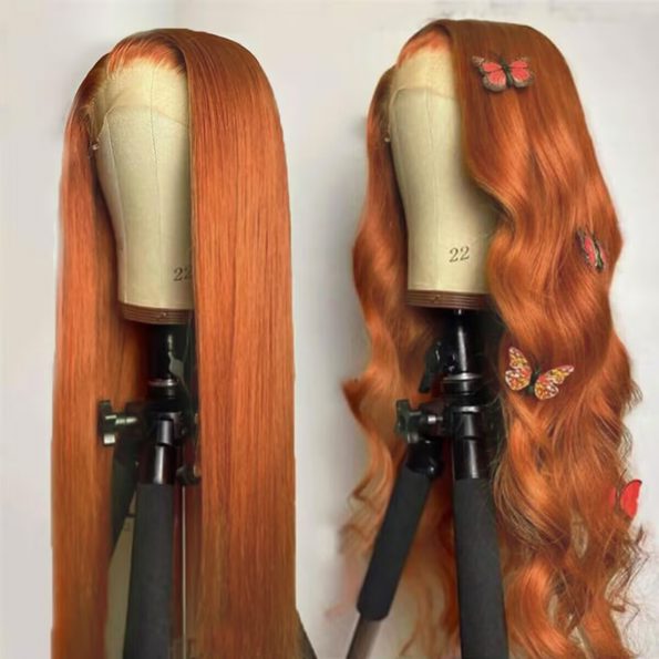ginger straight lace front wig (2)