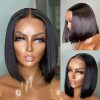 straight glueless bob wig