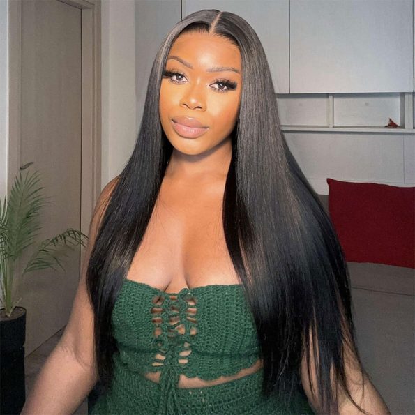 upgrade 6×5 straight wear go wig (1)