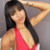 body wave wig with bang