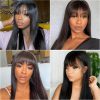body wave wig with bang