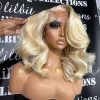 mid length 613 blonde body wave wig