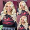 mid length 613 blonde body wave wig