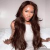 dark brown body wave glueless wig (1)