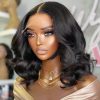 6×5 short cut loose body wave wig (1)