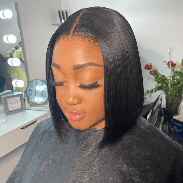 prebleached knots air cap bob wig