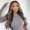 blonde highlight glueless wig
