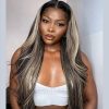 balayage highlight glueless wig (1)
