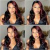 1b burgundy body wave lace front wig (6)