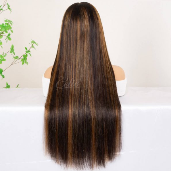 ombre highlight straight wear go wig (1)