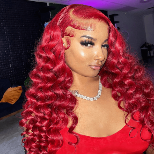 red loose deep wave wig (1)