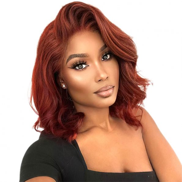 reddish brown 6×5 pre-cut lace glueless wig (4)