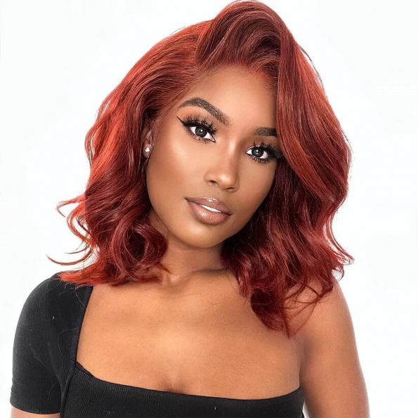 reddish brown 6×5 pre-cut lace glueless wig (5)