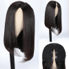 straight v part bob wig