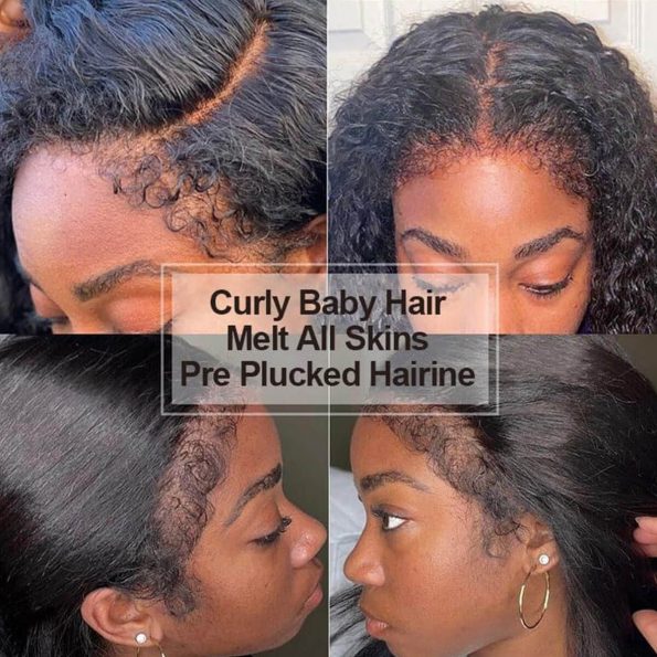 4c edge natural hairline glueless wig