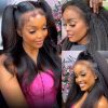 kinky straight 4c hairline glueless wig