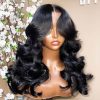 curtain bang body wave wig with layer (3)