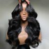 curtain bang body wave wig with layer (3)