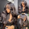curtain bang body wave wig with layer (3)