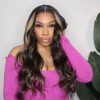 balayage highlight glueless wig (1)