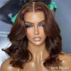 Burgundy short cut loose body wave wig (1)