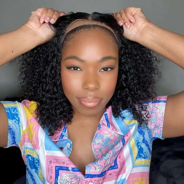 air cap short cut curly bob wig wear go gluelesss (3)