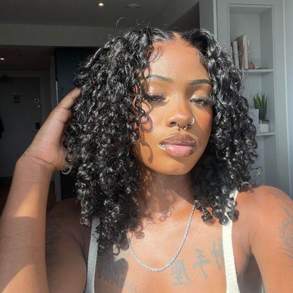 bouncy water wave wear go glueless bob wig