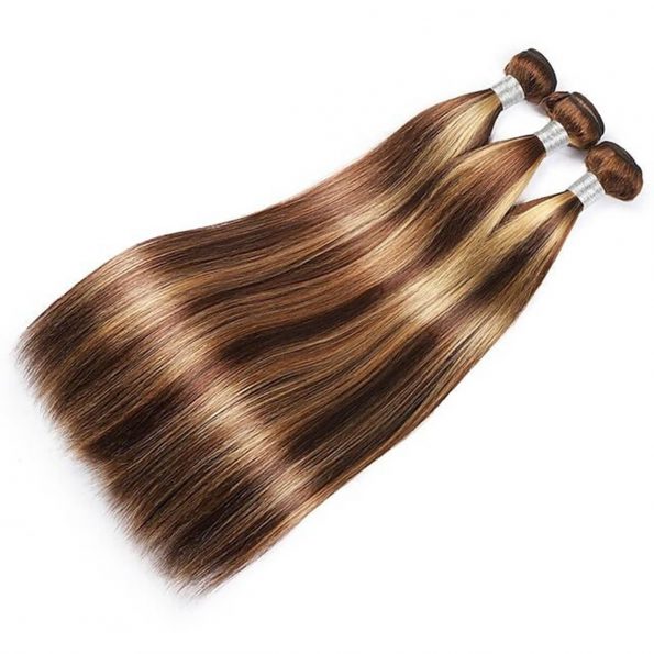 honey blonde straight bundles with frontal (6)